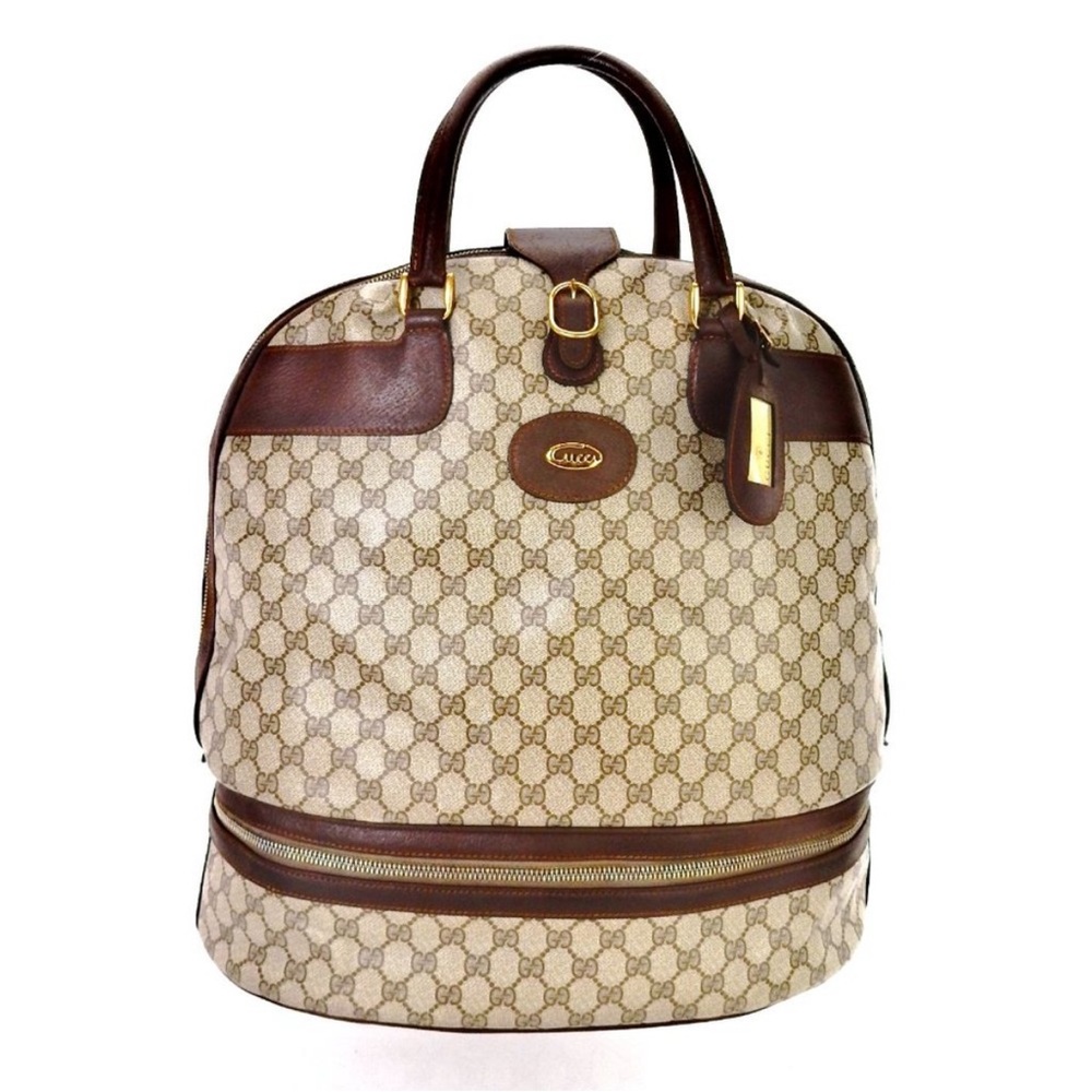 Gucci RARE 22”x 22“Vintage Bowler Bag XL - Picture 9 of 13